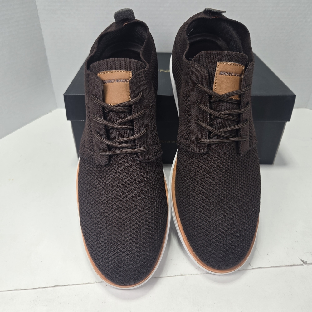 Bruno Marc Grand-01 Men's Dark Brown Ultra Light Mesh Oxfords Size 10.5 10 1/2 - Picture 4 of 13